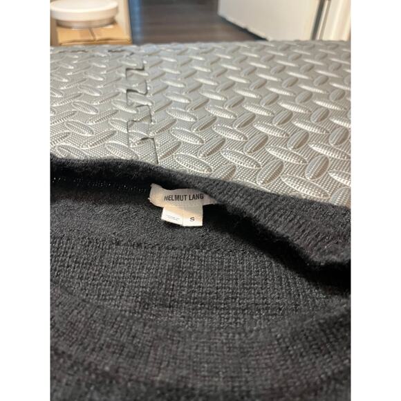 Helmut Lang Baby Alpaca Poncho Sweater Womens Small One Sleeve Asymmetrical Goth - Picture 4 of 11